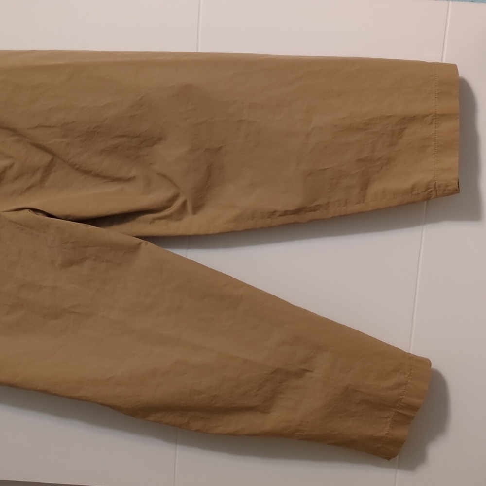 Anthropologie X Exquise Barell Leg Chino Tan High-Waisted Chic Trousers Sz M - Picture 10 of 12